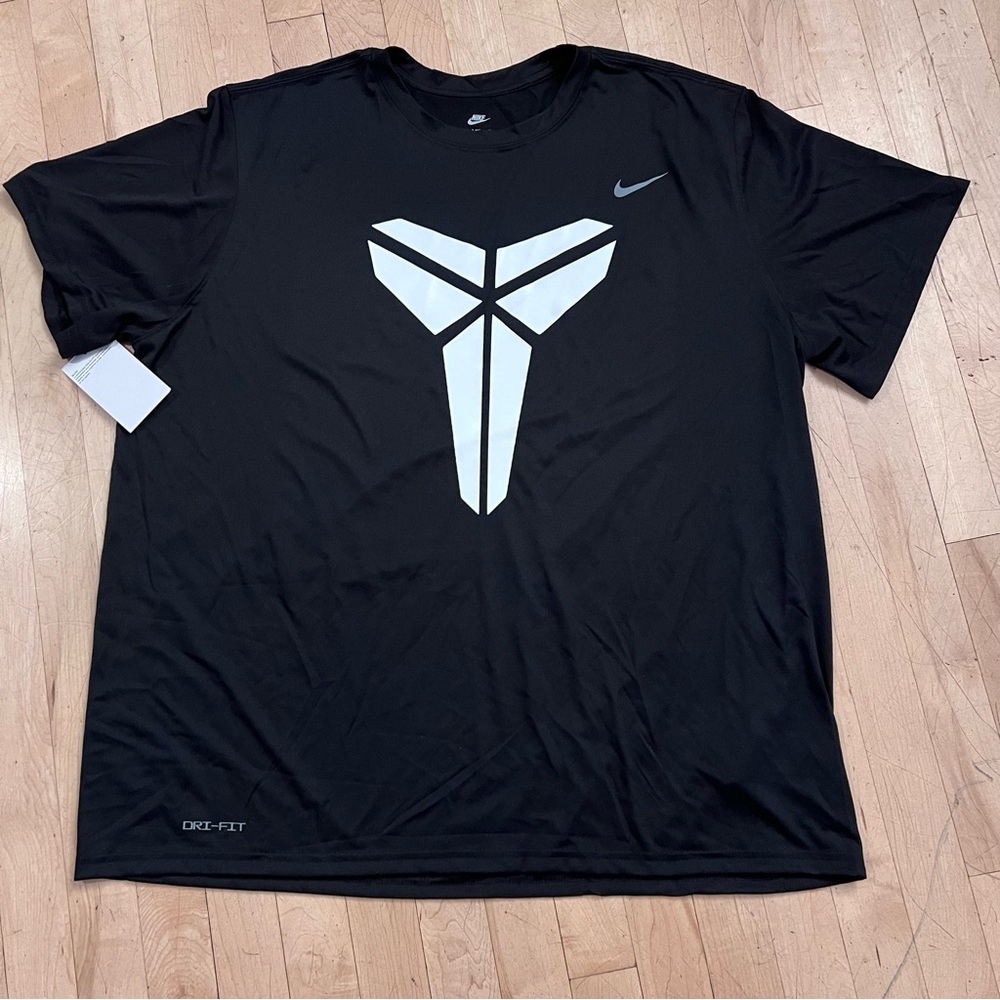 Nike Dri-Fit Kobe Bryant Mens Mamba Black Short Sleeve Polyester T Shirt 3XL NEW